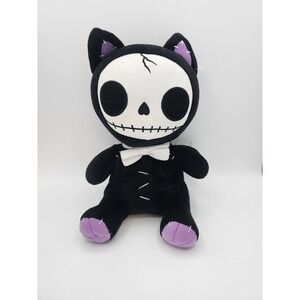 SUMMIT COLLECTION Furrybones Black Cat Mao Mao Wearing White Bow Tie